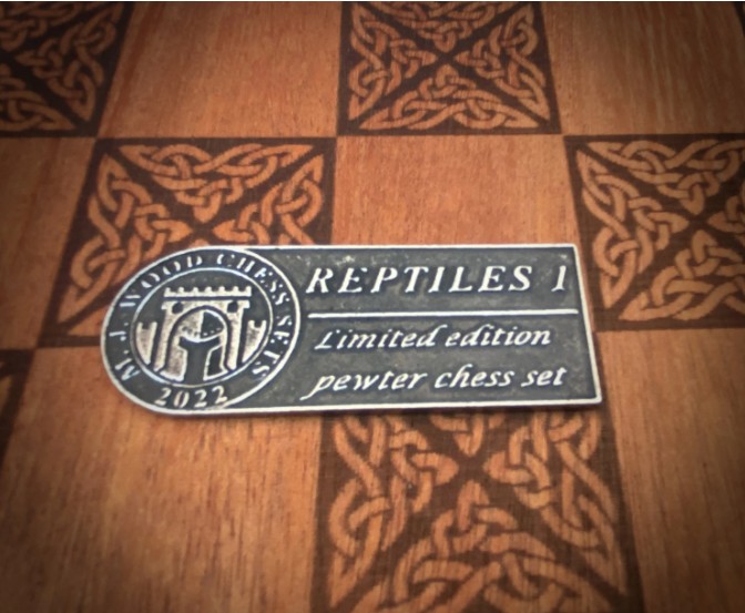 Reptiles Chess Set in Pewter - Image 2